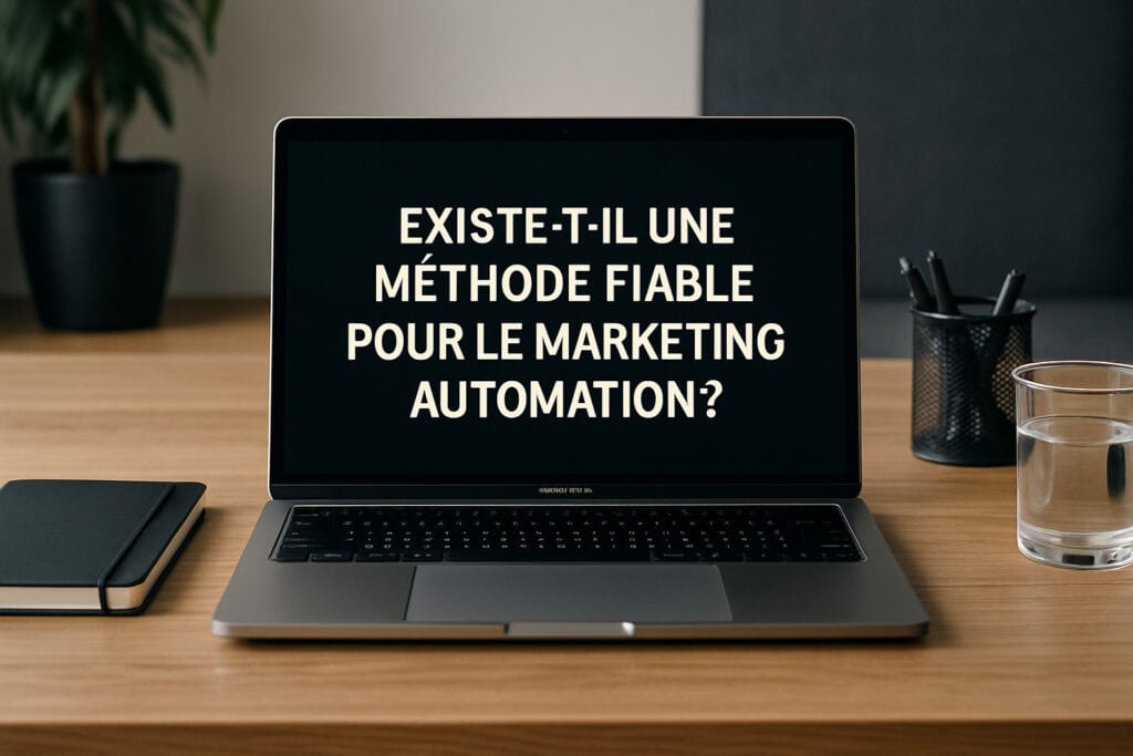 Personne utilisant un outil de marketing automation