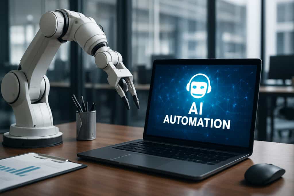 Automatisation IA dans une entreprise moderne