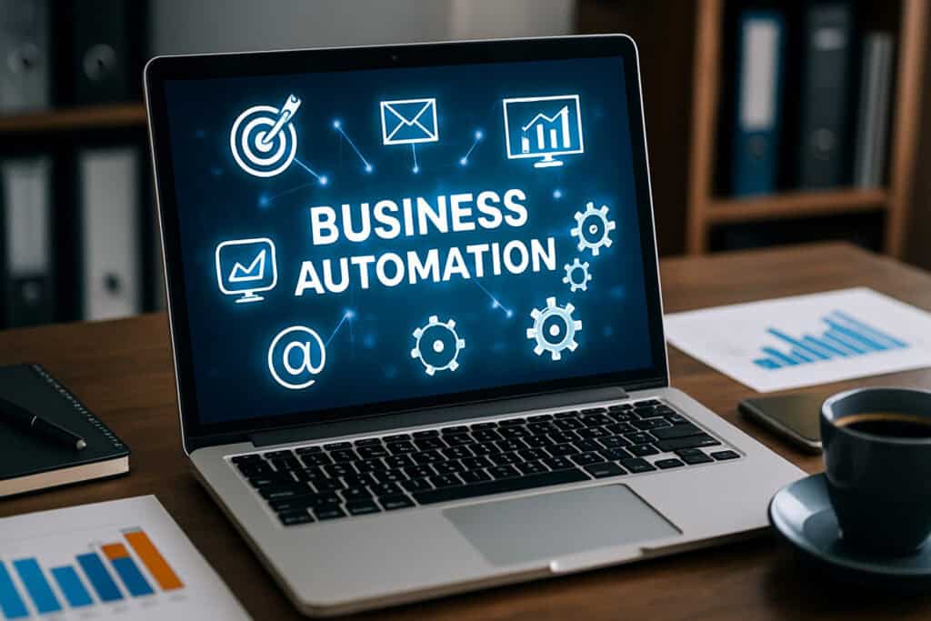 Schéma illustrant l'automatisation d'entreprise