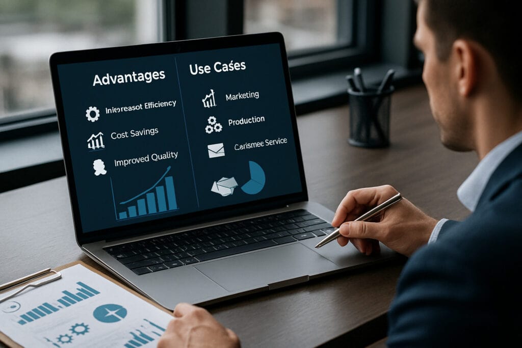 Graphique des avantages de l'automatisation pour les entreprises