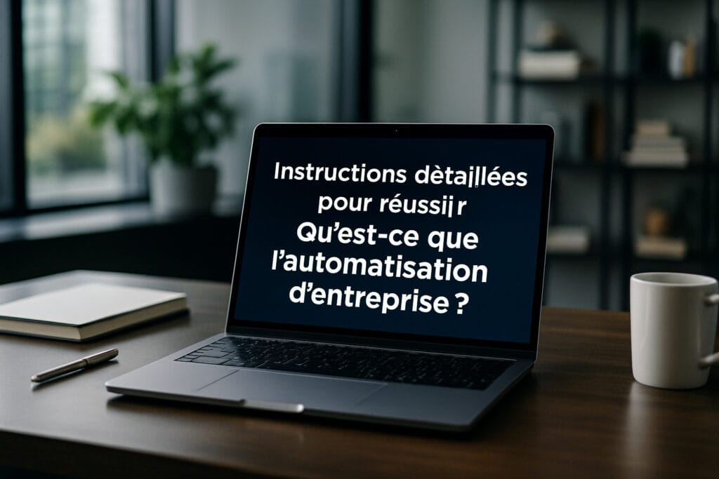 Schéma illustrant l'automatisation d'entreprise