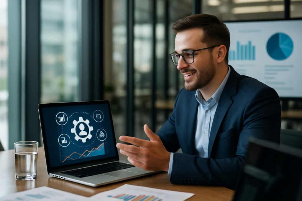 Graphique illustrant l'automatisation d'entreprise