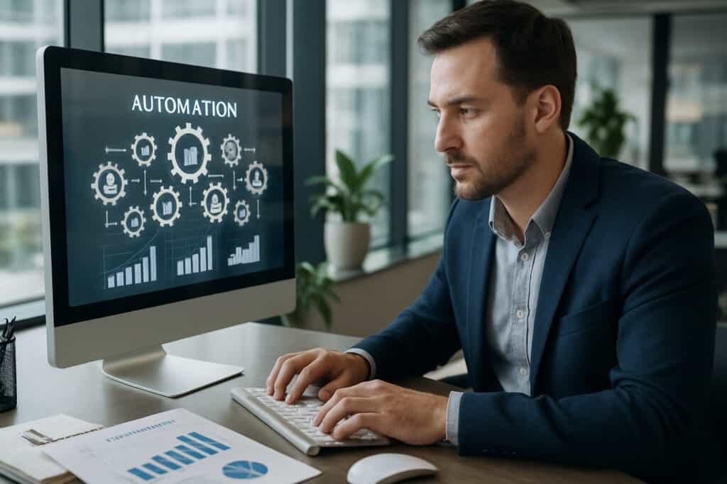 Graphique des impacts à long terme de l'automatisation d'entreprise