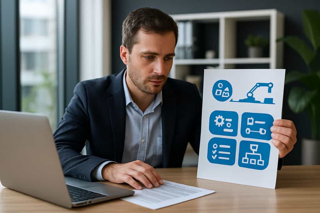 Infographie sur l'automatisation d'entreprise