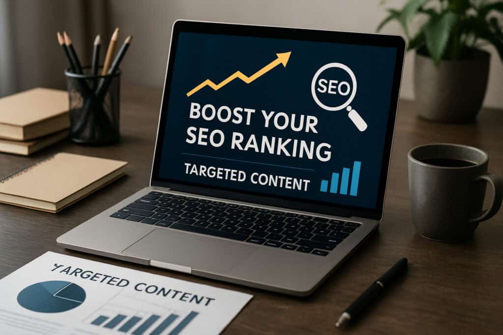 Graphique illustrant l'optimisation SEO