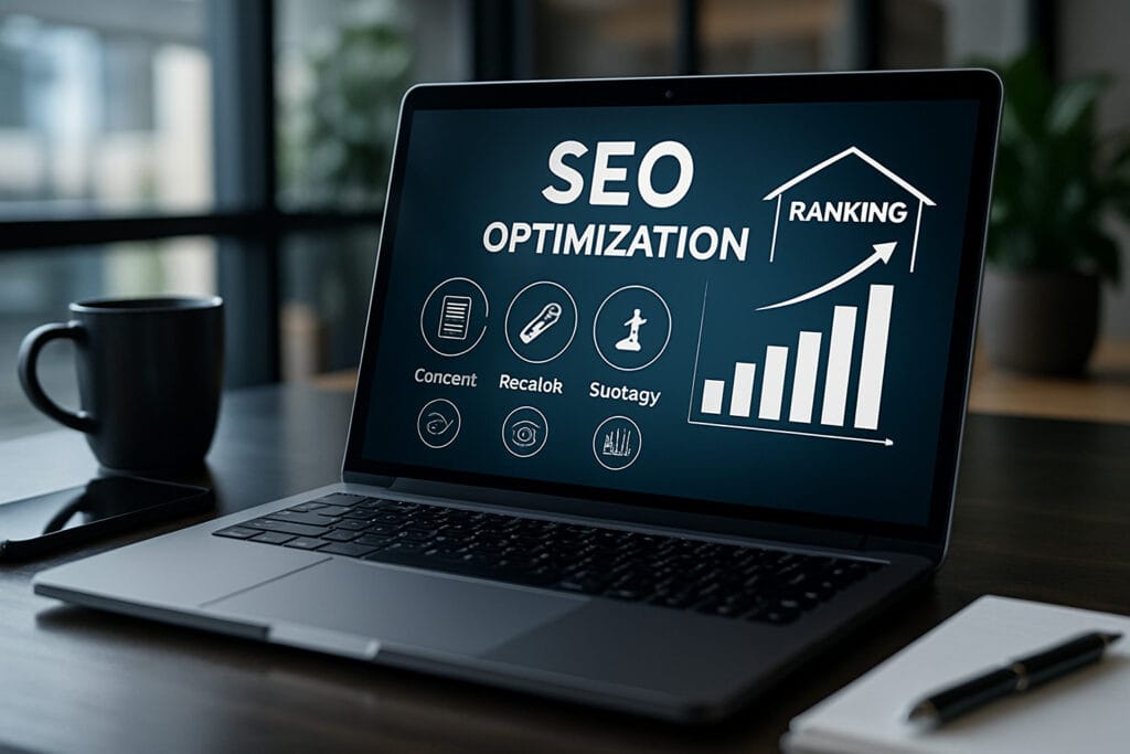Graphique montrant l'optimisation SEO