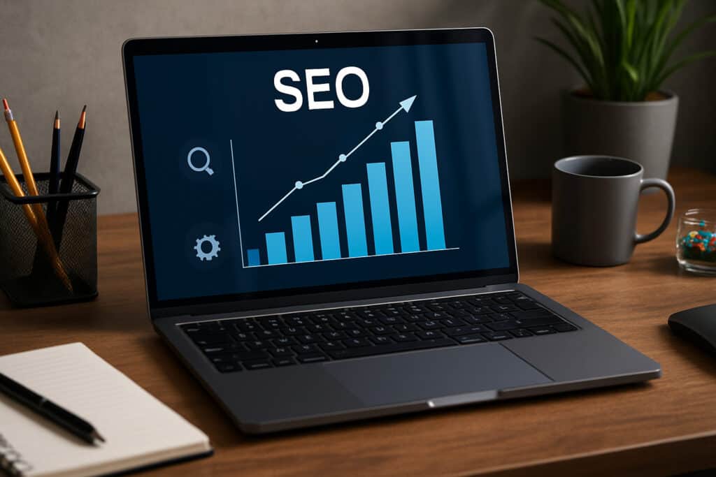 Graphique du ranking SEO sur le web
