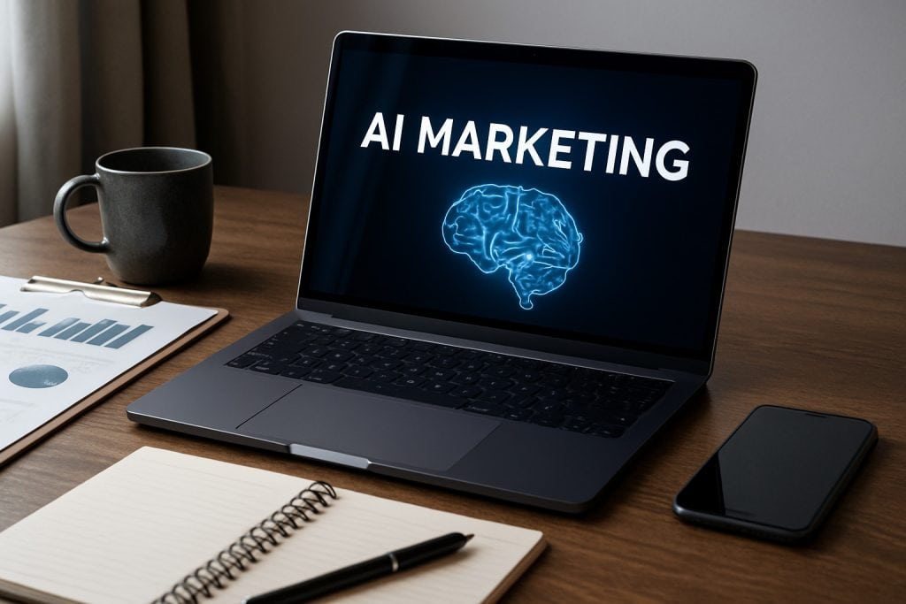 Équipe en formation sur l'intelligence artificielle et le marketing