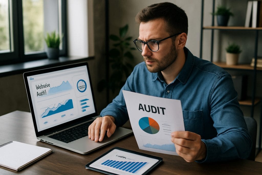 Audit de site web en cours.