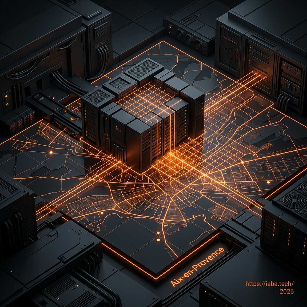 Dashboard technique de déploiement SEO industriel IABA pour dominer les résultats de recherche locaux à Aix-en-Provence.