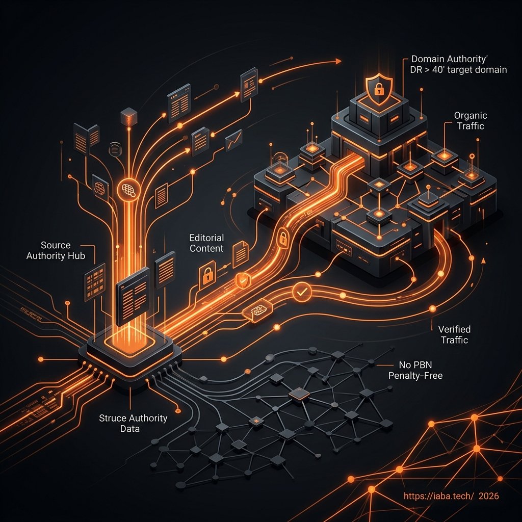 Graphique d'acquisition de backlinks sur domaines DR40+ avec trafic organique réel et rédaction éditoriale native pour le SEO.