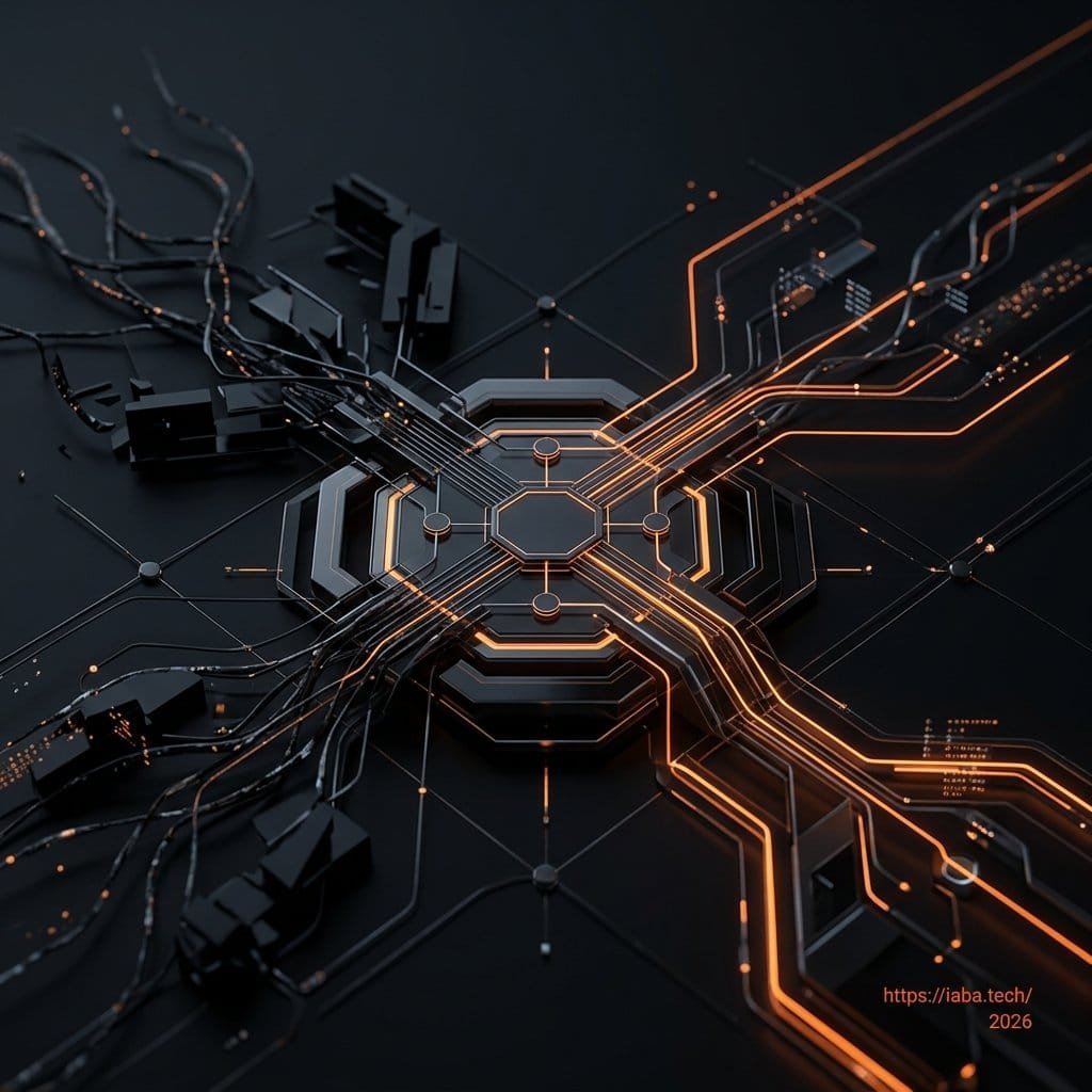 Schéma technique d'un conteneur GTM restructuré illustrant l'architecture de tags orientée signal et la suppression de la dette technique data.