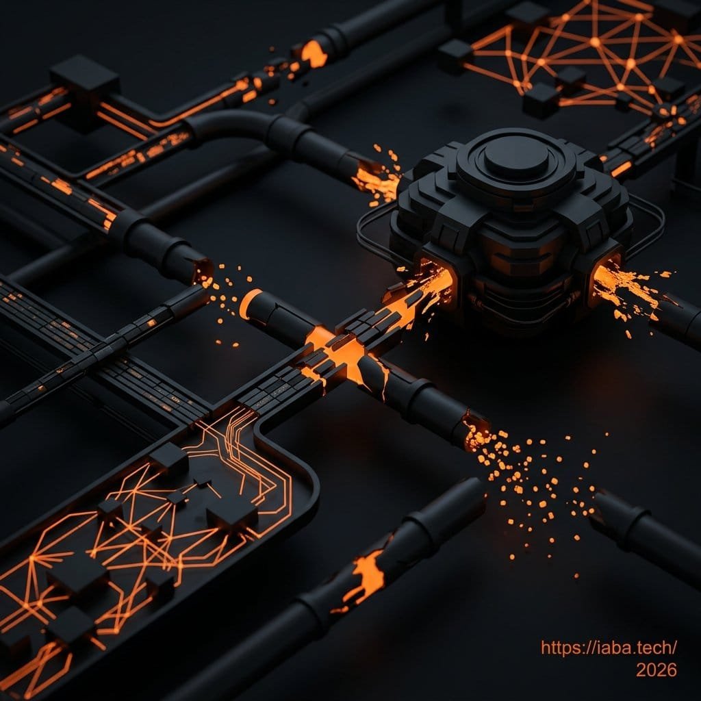 Graphique montrant une perte de données HubSpot et un ROI décroissant, illustrant les failles de configuration CRM entraînant une perte financière.