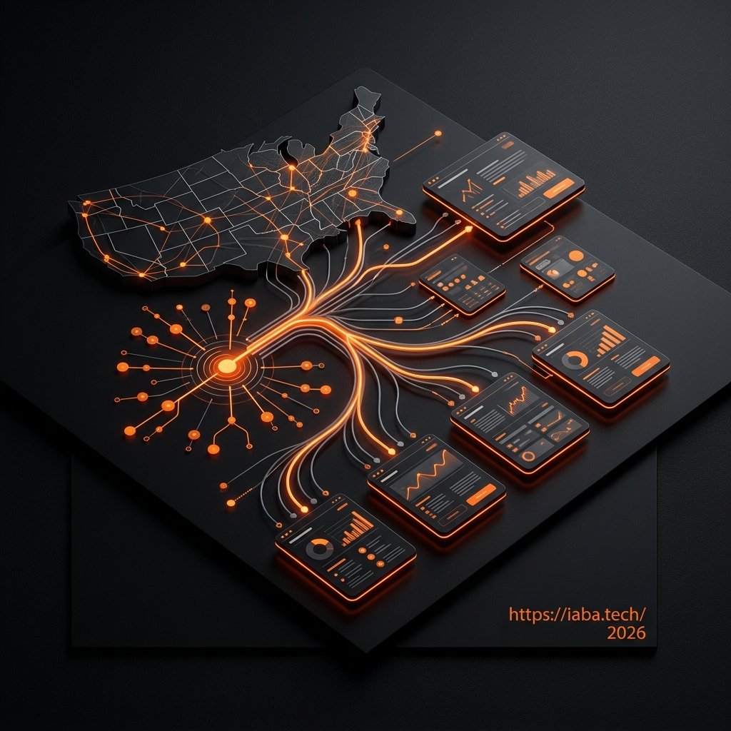 Visualisation d'une structure de landing pages locales optimisées par segment géographique avec maillage sémantique et balisage de données structurées.