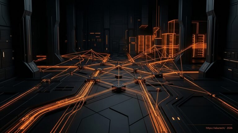 Visualisation de Strasbourg sous un maillage de données cinétiques, illustrant la conquête de parts de marché par l'ingénierie sémantique.