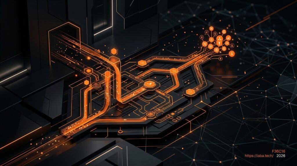 Visualisation d'une structure en piliers sémantiques transformant le silence digital en flux de leads, illustrant l'expertise en SEO éditorial B2B.