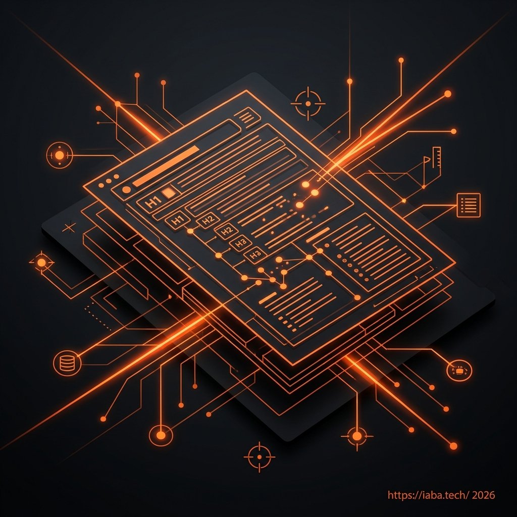 Visualisation d'un brief SEO structuré incluant mots-clés sémantiques, hiérarchie Hn optimisée et benchmark concurrentiel pour rédaction de contenu.