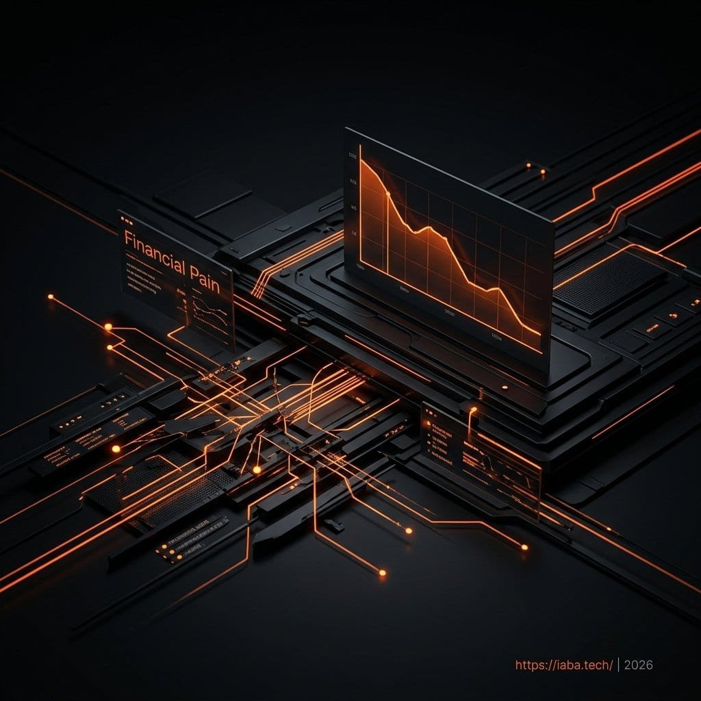Graphique comparatif montrant la réduction des coûts de maintenance technique et l'augmentation du ROI après migration vers une architecture Webflow optimisée.