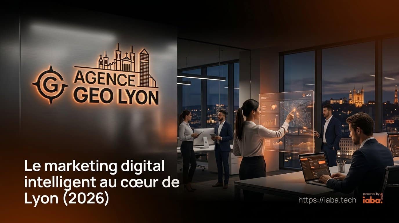 Agence GEO Lyon 2026 : Visibilité IA B2B (ChatGPT, Gemini) 1 Expert d'une agence GEO à Lyon analysant la visibilité IA d'une PME B2B