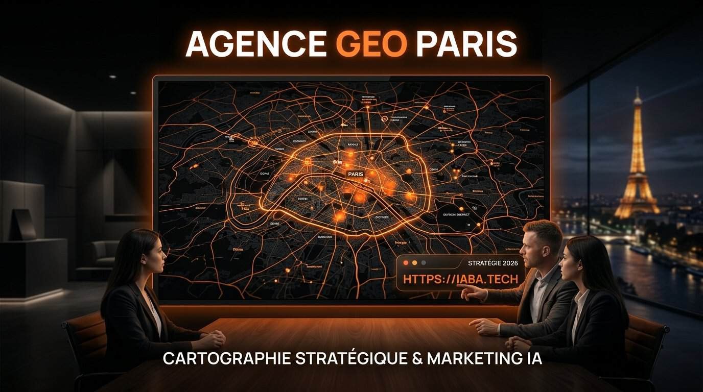 Expert de notre agence référencement IA Paris analysant une stratégie GEO pour une ETI francilienne