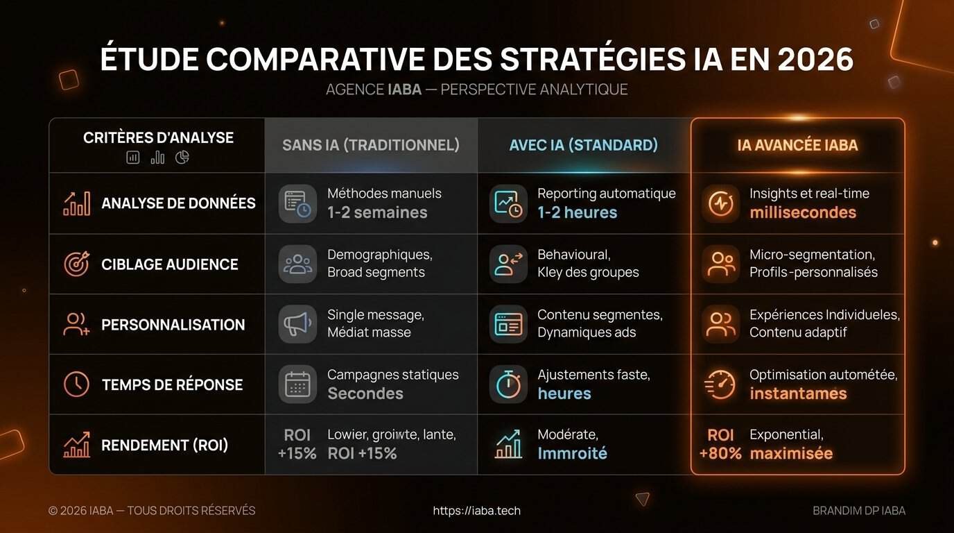 Tableau comparatif des services d'agence GEO en 2026, optimisation LLM, données structurées et coût mensuel