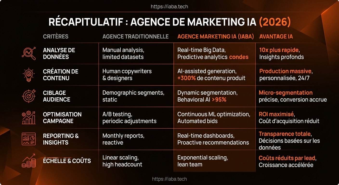 Agence marketing IA : automatiser l'acquisition en 2026 4 Comparatif des critères de choix d'une agence marketing IA en 2026