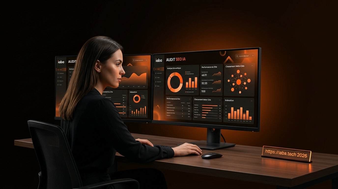 Tableau de bord d'analyse SEO automatisé par intelligence artificielle pour audit de visibilité