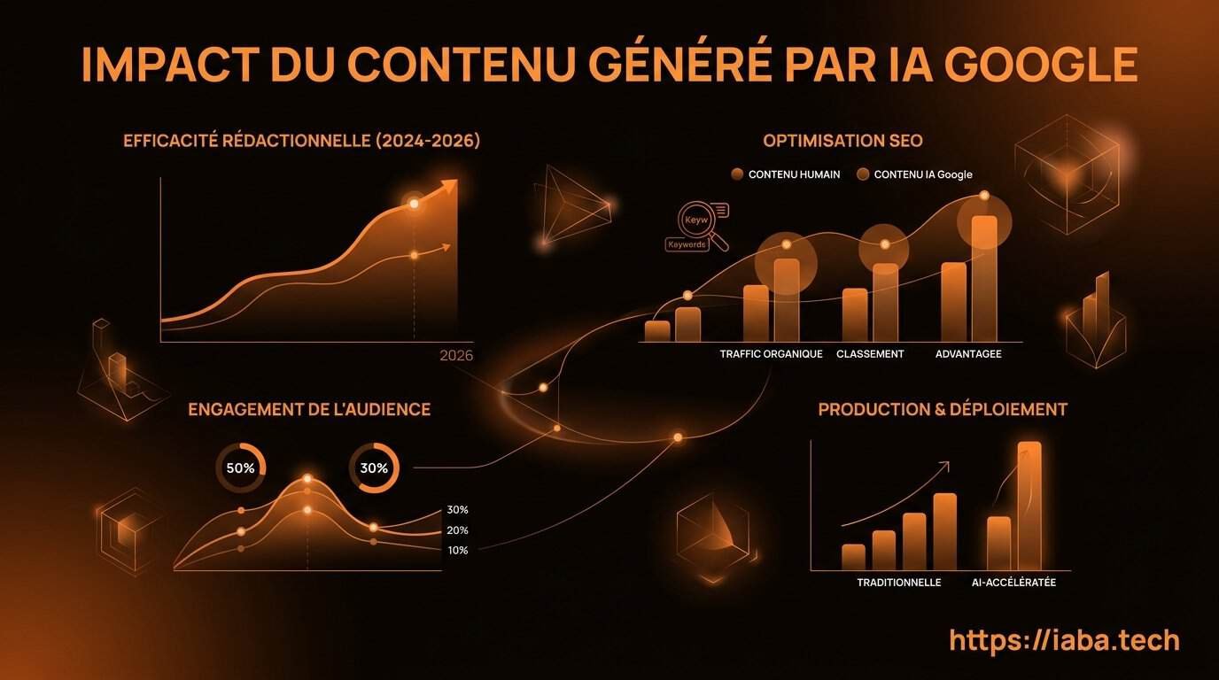Graphique : évolution de l'indexation et du classement du contenu généré par IA sur Google