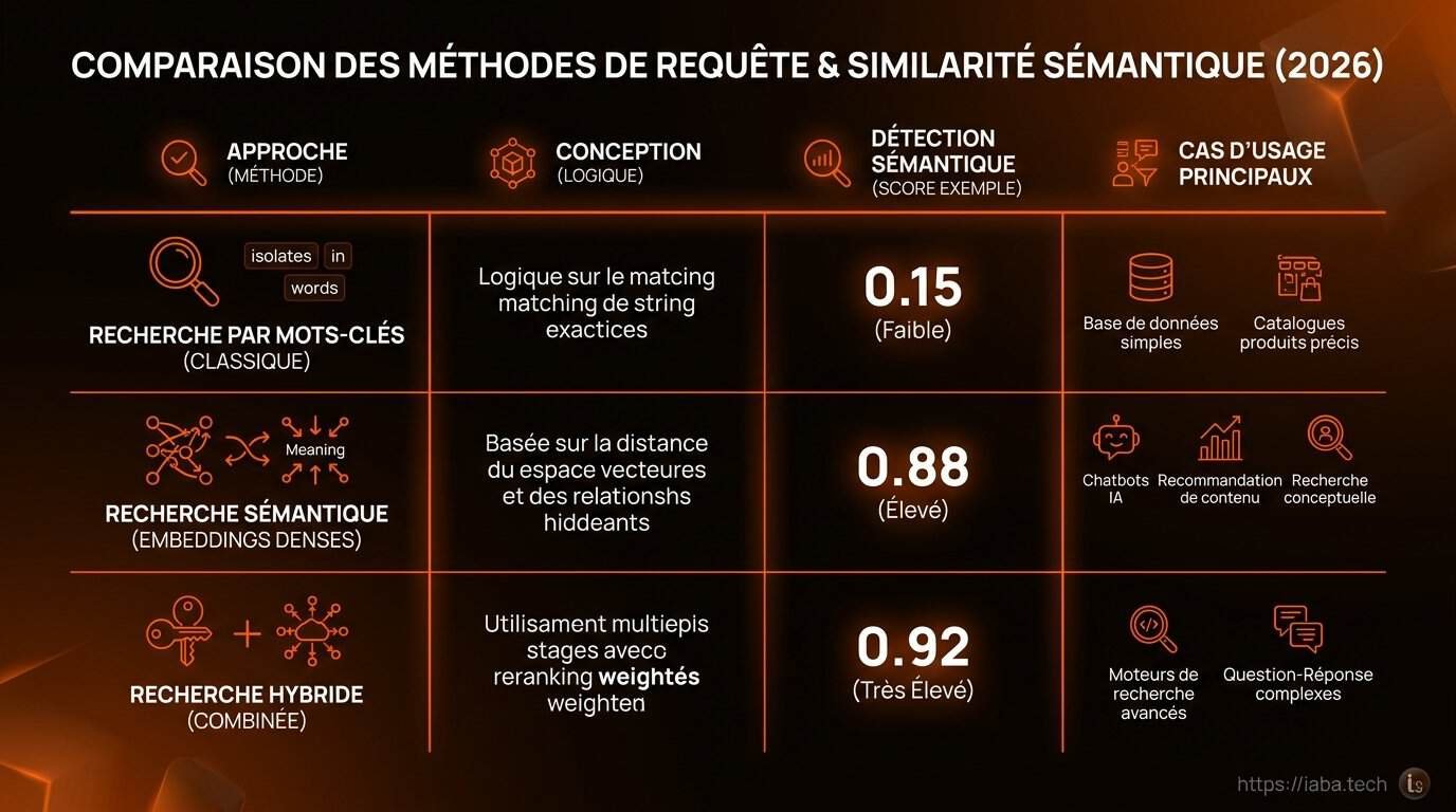 Tableau comparatif des modèles d'embeddings 2026