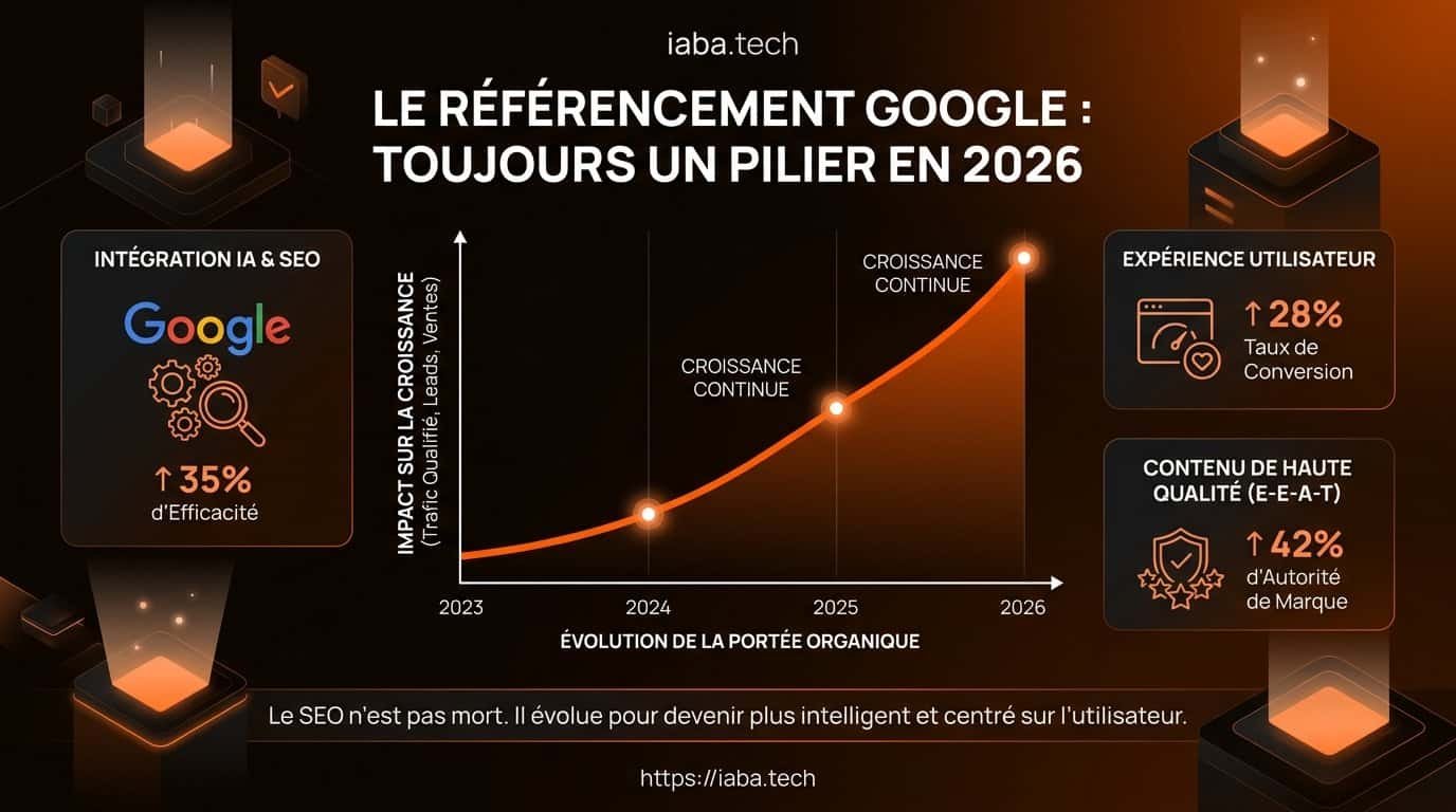 Le référencement Google sert-il encore à quelque chose en 2026 ? 2 Comparaison du trafic organique Google face à l'IA en B2B 2026