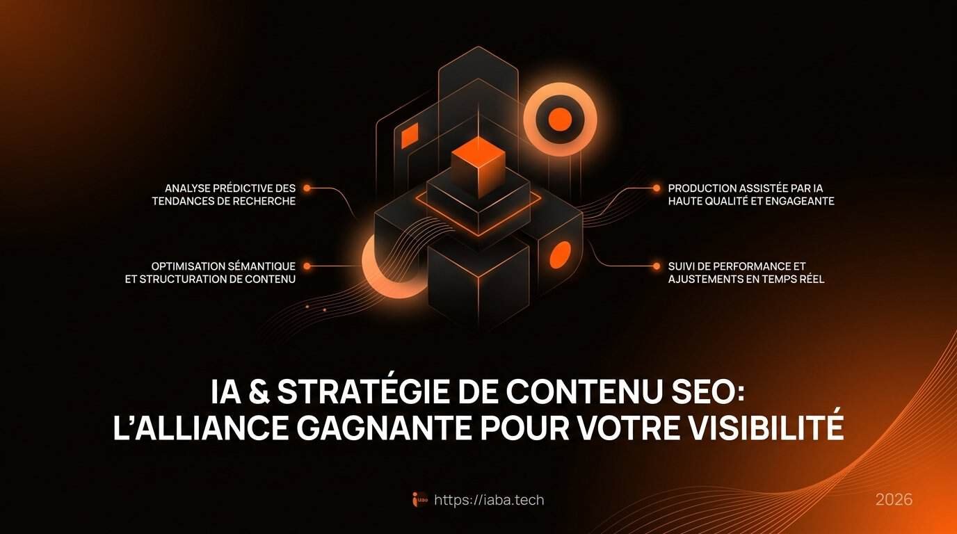 Infographie : les 5 étapes d'intégration de l'IA dans une stratégie de contenu SEO et GEO
