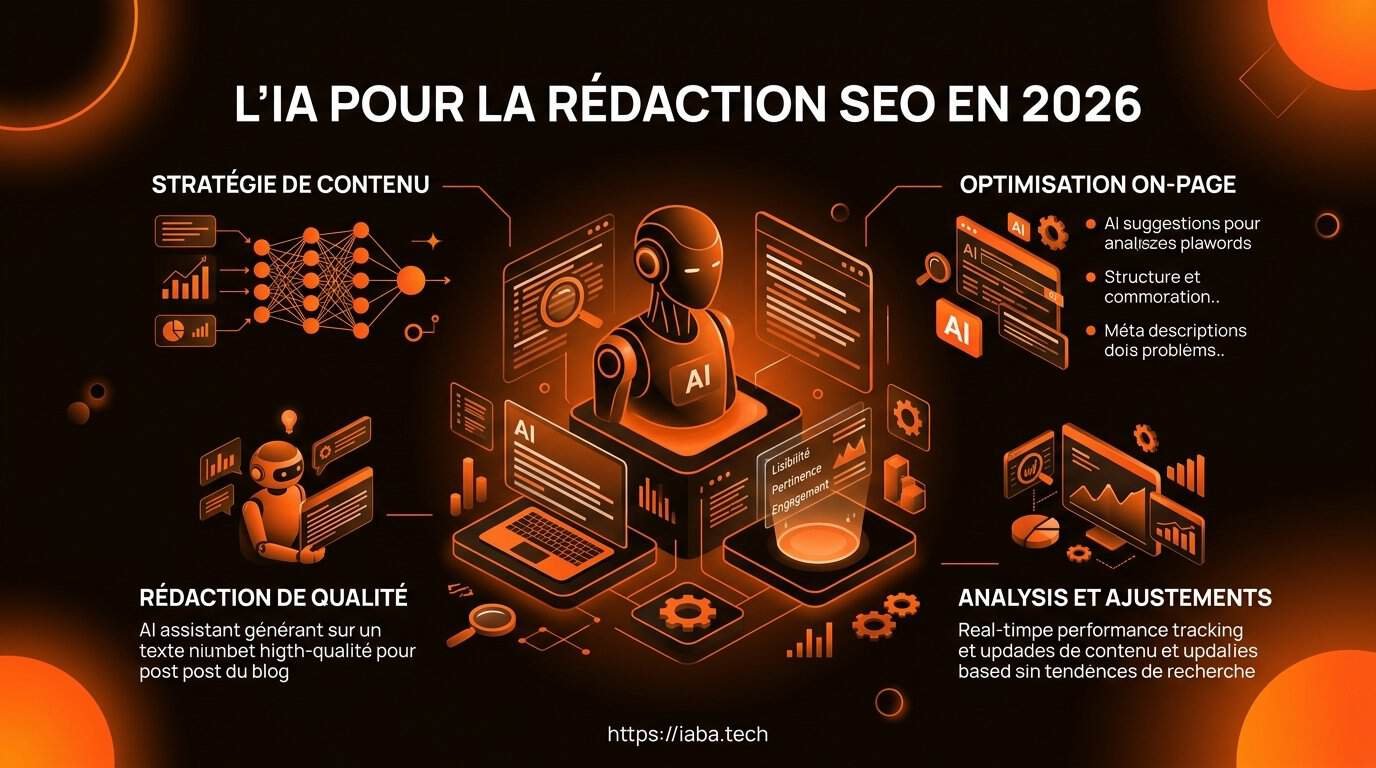 Processus en 5 étapes pour intégrer l'IA dans la rédaction SEO en 2026