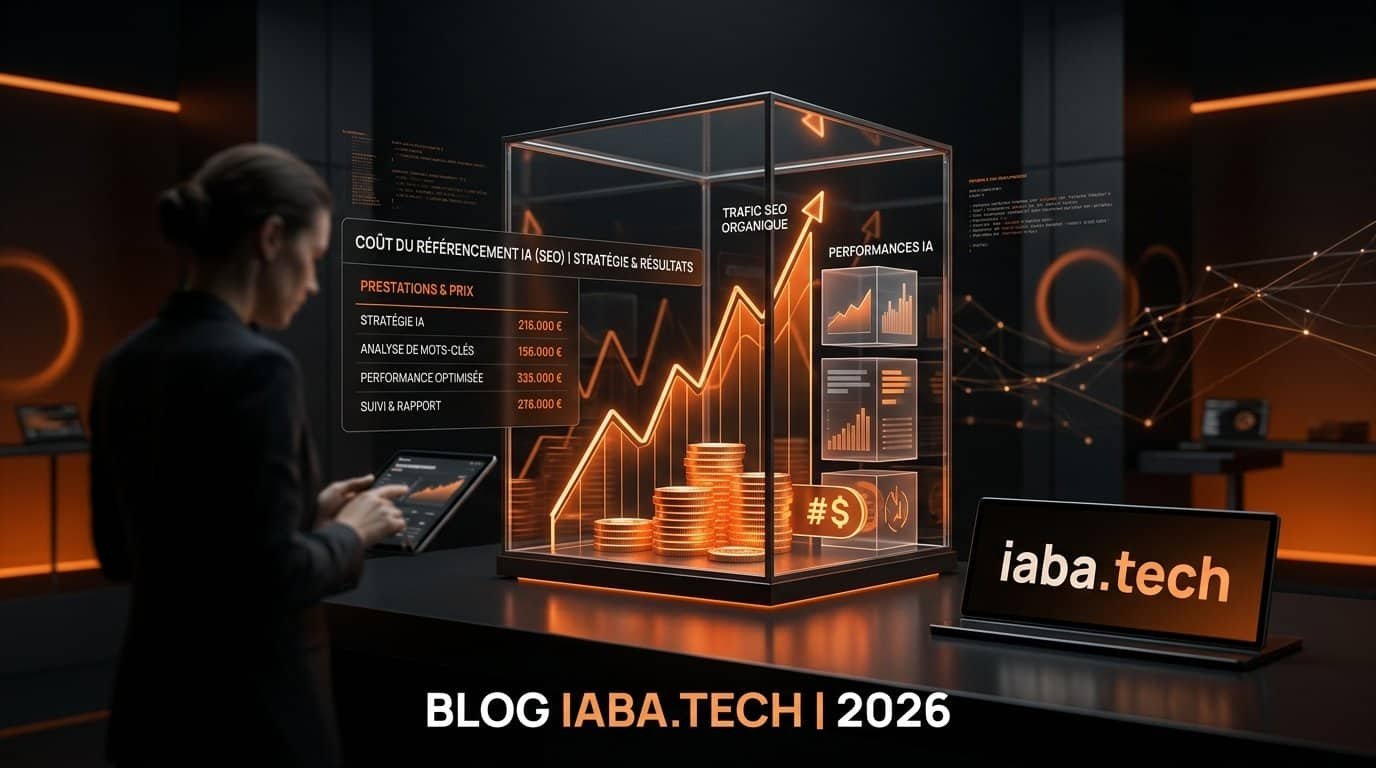 Graphique illustrant les coûts et investissements liés aux solutions de référencement par intelligence artificielle