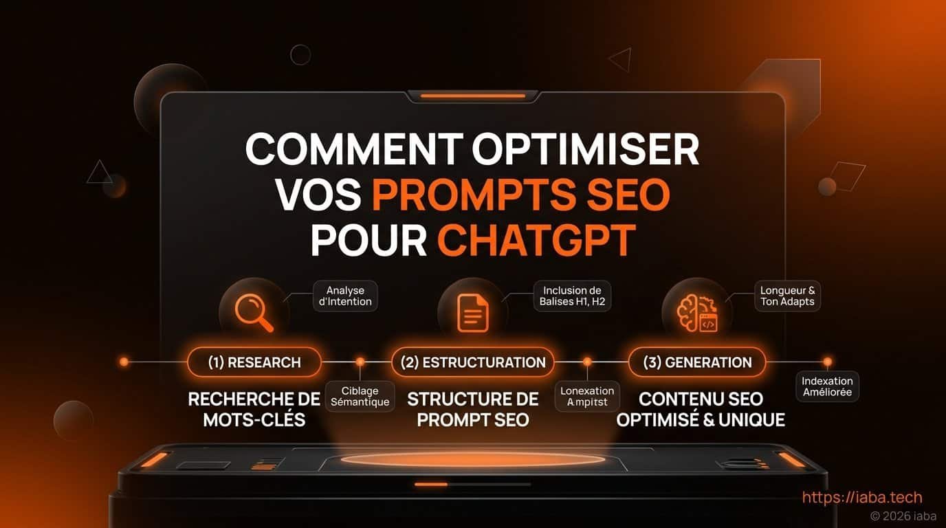 Schéma en 5 étapes pour structurer un prompt SEO ChatGPT en 2026