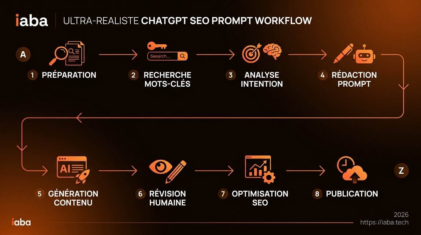 Workflow éditorial SEO assisté par ChatGPT en 5 étapes