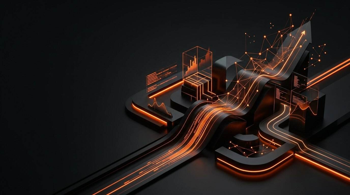 Tableau de bord d'analyse de données et parcours utilisateur optimisé pour la conversion