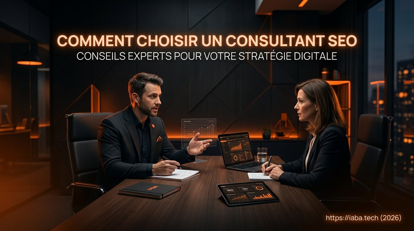 Comment choisir un consultant GEO expert en 2026 ? 1 Expert en stratégie digitale analysant des données SEO pour une entreprise