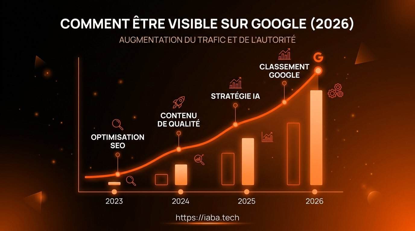 Graphique comparant la croissance du trafic organique selon les leviers SEO sur 12 mois