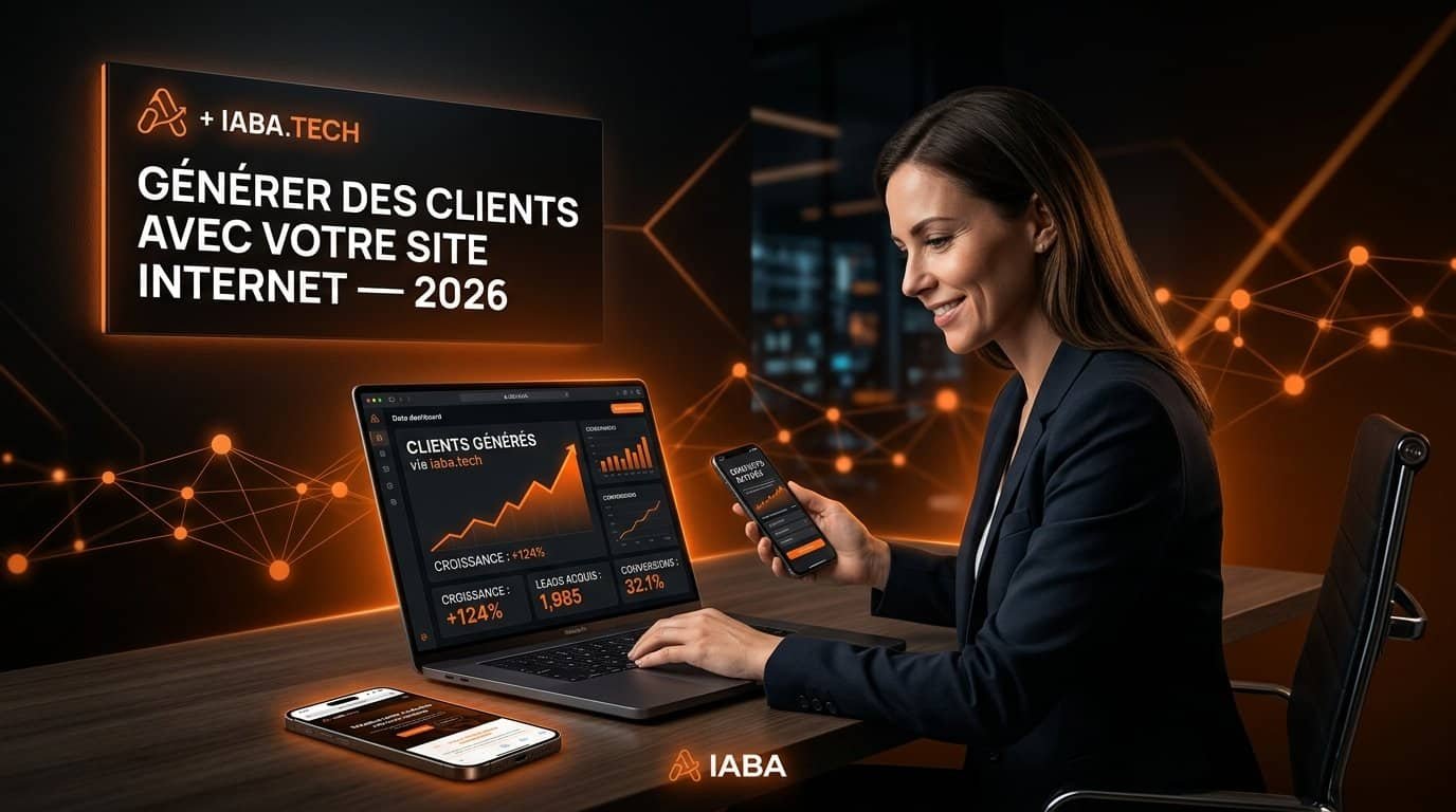 Transformer son Site Internet en Machine à Leads B2B 1 Tableau de bord marketing illustrant la génération de leads qualifiés via un site internet
