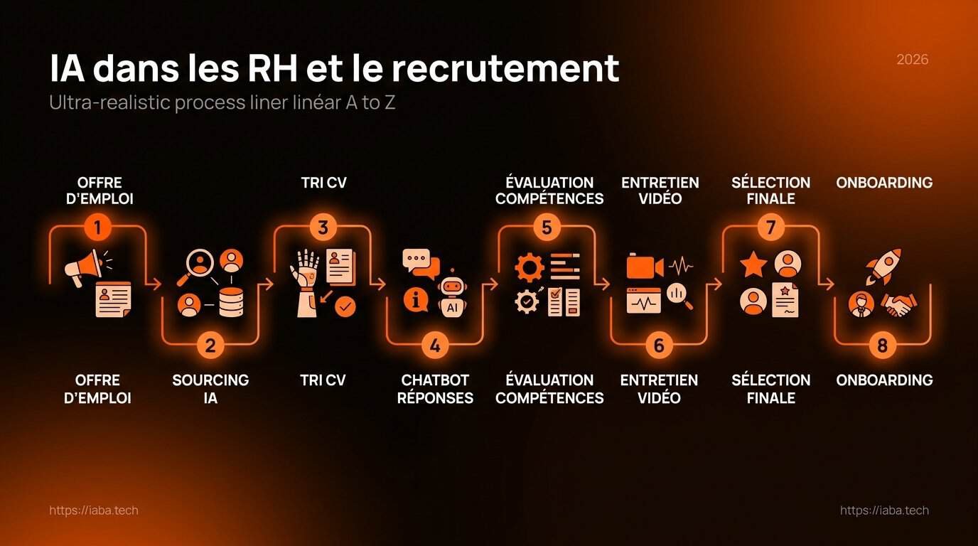 Étapes d'optimisation du recrutement par l'IA jusqu'à l'onboarding automatisé