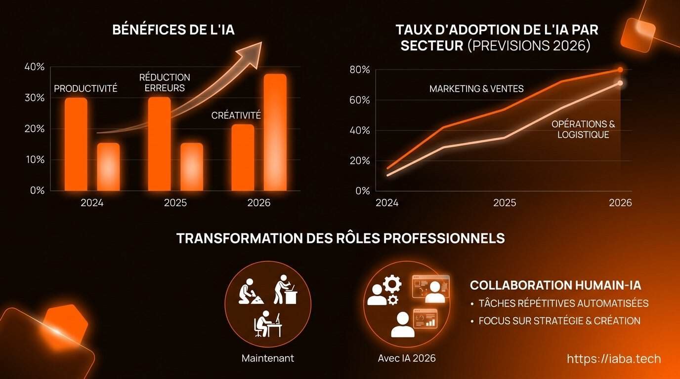 Graphique de l'évolution de l'adoption de l'IA dans les entreprises 2023-2025