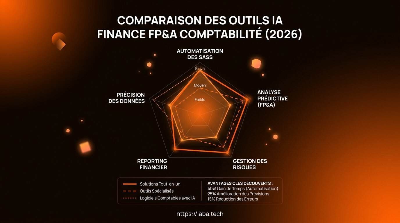 Graphique : gain de productivité entre outils IA et processus manuels en finance