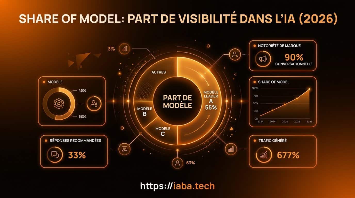 Évolution comparative du share of model par segment d'IA en 2026
