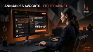 Avocat consultant une fiche cabinet optimisée sur un annuaire juridique