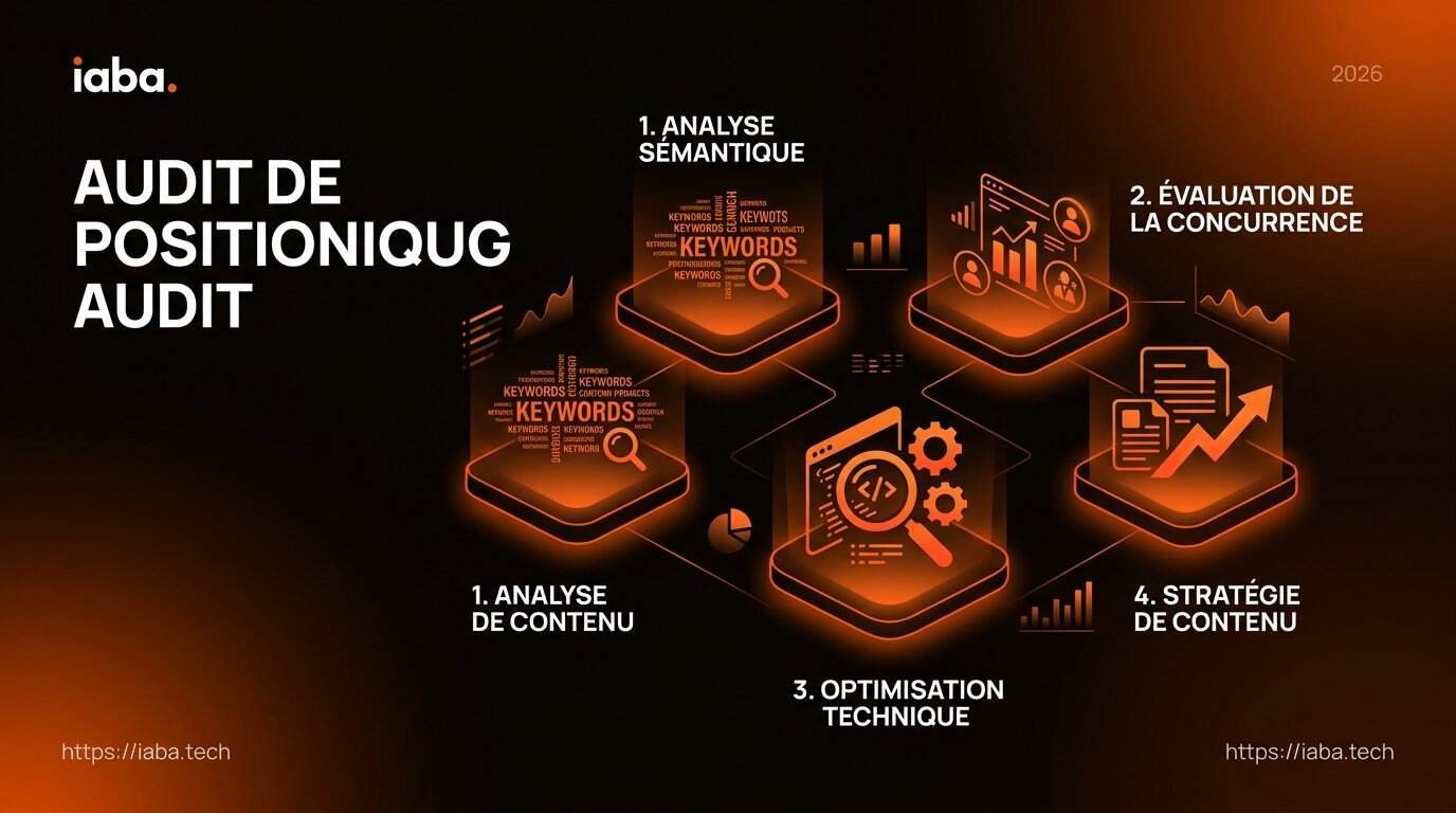 Infographie de l'audit de positionnement SEO étape par étape