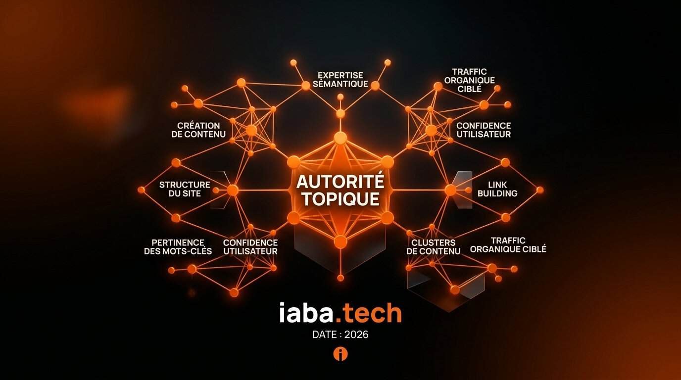Autorité topique : la méthode SEO pour Google et les IA 1 Schéma illustrant la stratégie d'autorité topique dans le SEO