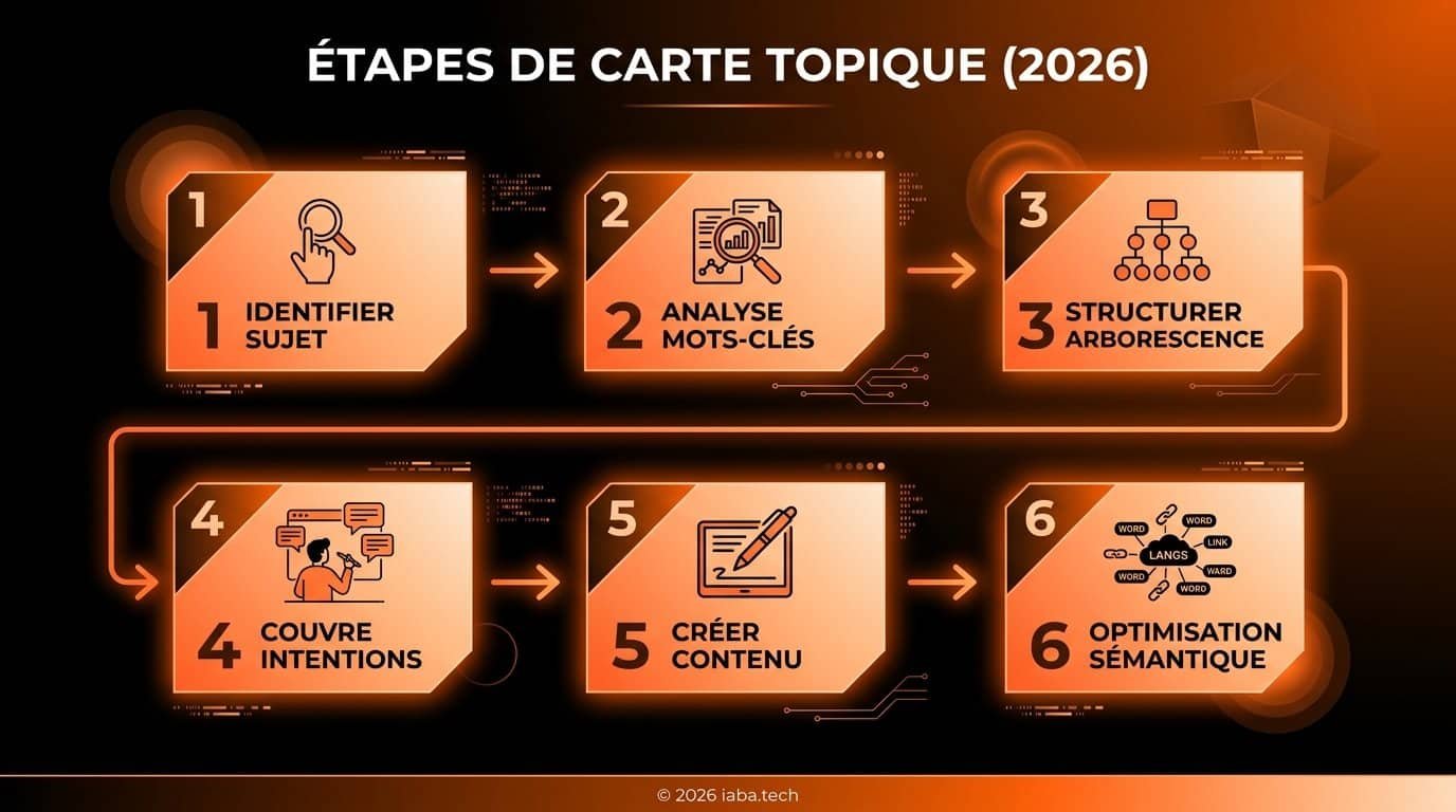 Schéma processus création carte topique carte topique étapes clustering