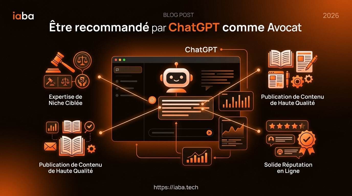 Schéma décisionnel des 5 étapes pour être recommandé par ChatGPT