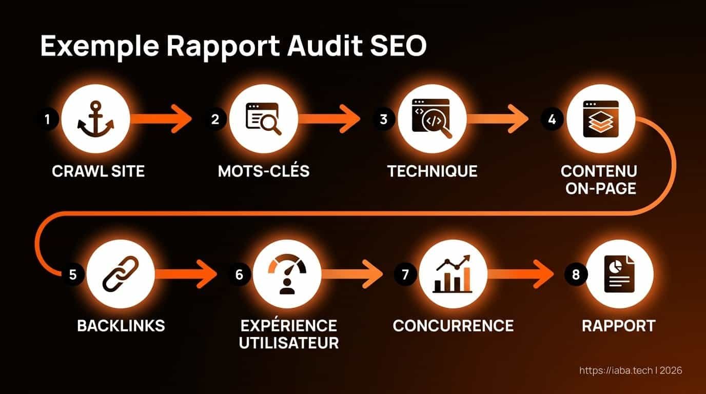Exemple de rapport d'audit SEO : décrypter le livrable 4 Le processus complet d'un audit SEO pour améliorer le positionnement organique