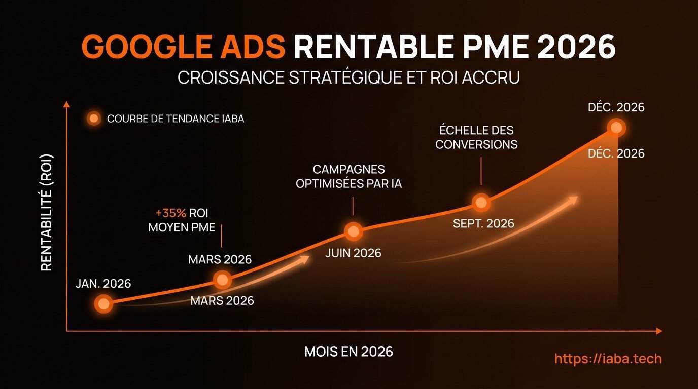 Graphique de comparaison du ROAS moyen par secteur pour les PME utilisant Google Ads